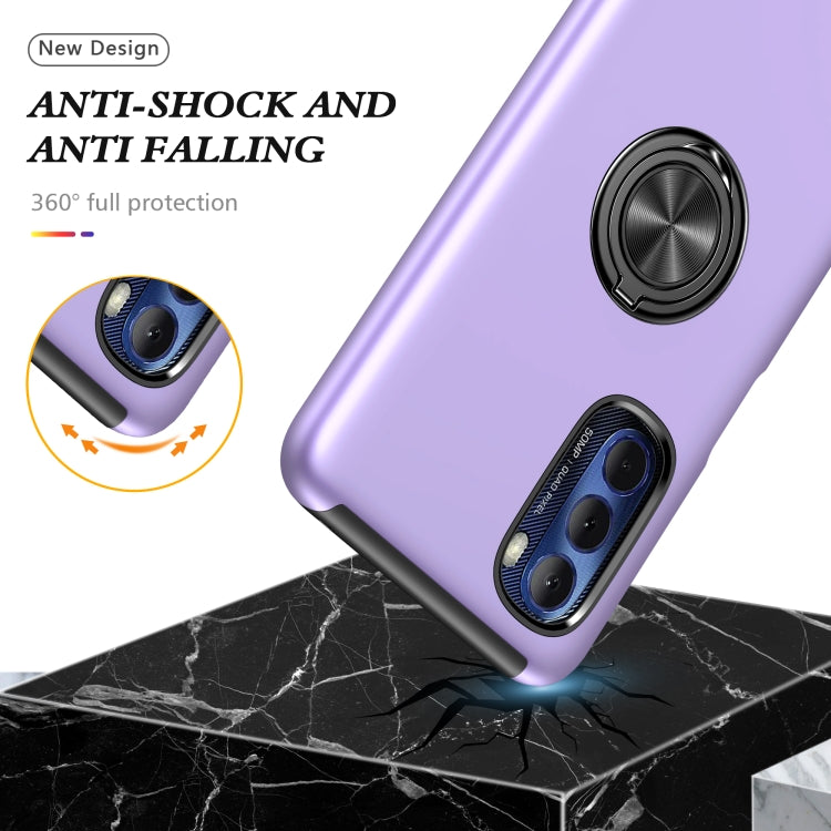For Motorola Moto G Stylus 5G 2022 PC + TPU Shockproof Magnetic Phone Case with Invisible Ring Holder