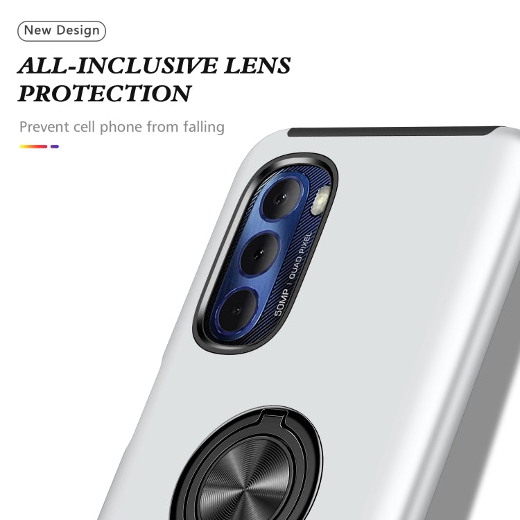 For Motorola Moto G Stylus 5G 2022 PC + TPU Shockproof Magnetic Phone Case with Invisible Ring Holder