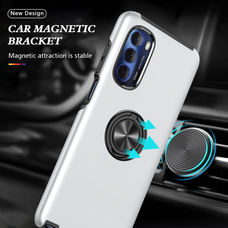 For Motorola Moto G Stylus 5G 2022 PC + TPU Shockproof Magnetic Phone Case with Invisible Ring Holder
