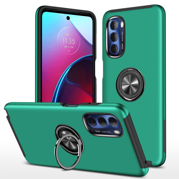 For Motorola Moto G Stylus 5G 2022 PC + TPU Shockproof Magnetic Phone Case with Invisible Ring Holder