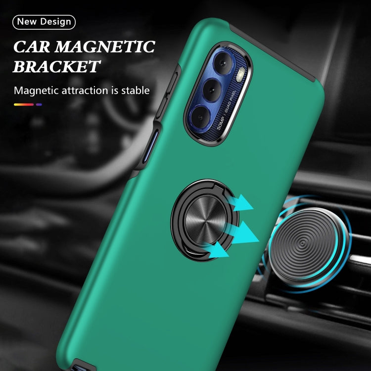 For Motorola Moto G Stylus 5G 2022 PC + TPU Shockproof Magnetic Phone Case with Invisible Ring Holder