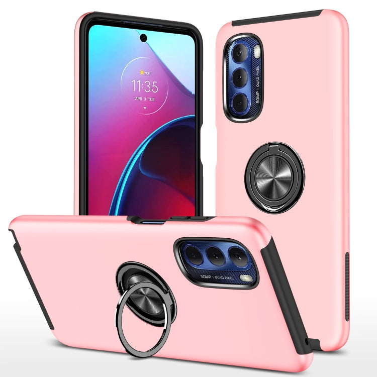 For Motorola Moto G Stylus 5G 2022 PC + TPU Shockproof Magnetic Phone Case with Invisible Ring Holder