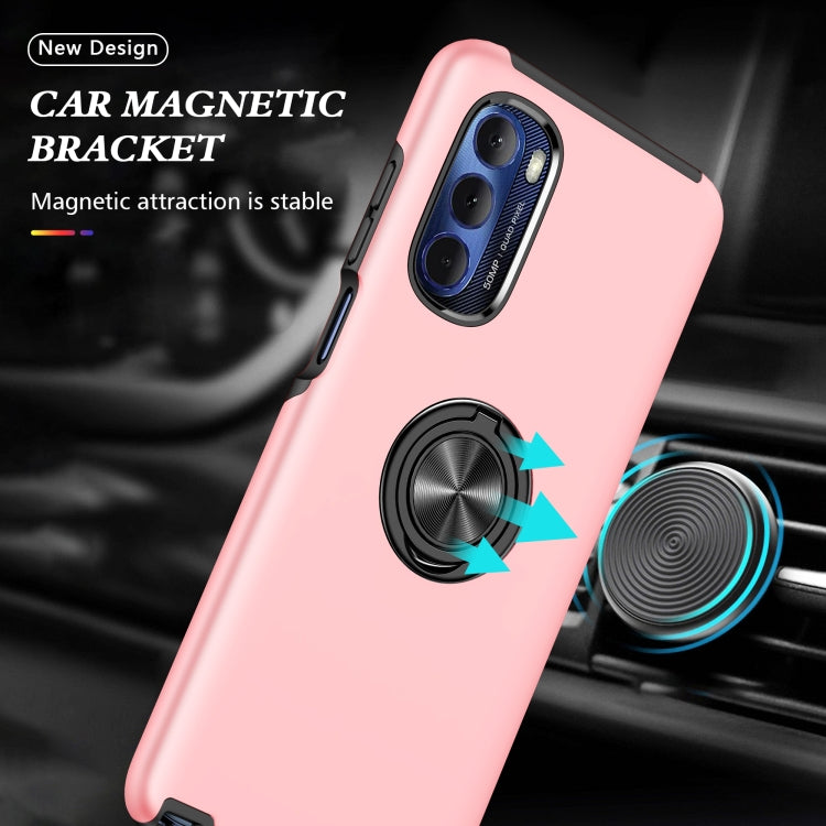 For Motorola Moto G Stylus 5G 2022 PC + TPU Shockproof Magnetic Phone Case with Invisible Ring Holder