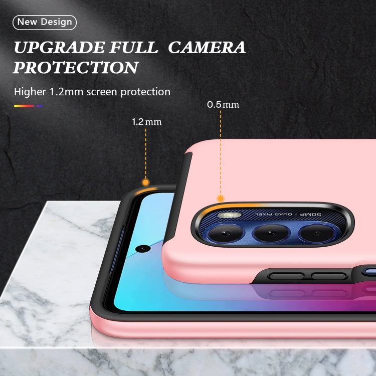 For Motorola Moto G Stylus 5G 2022 PC + TPU Shockproof Magnetic Phone Case with Invisible Ring Holder