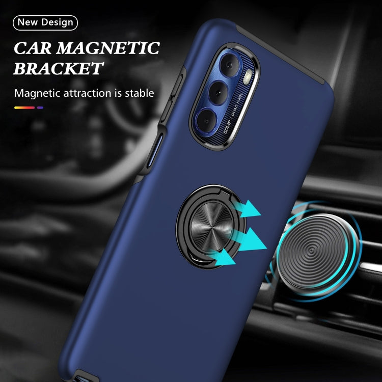 For Motorola Moto G Stylus 5G 2022 PC + TPU Shockproof Magnetic Phone Case with Invisible Ring Holder