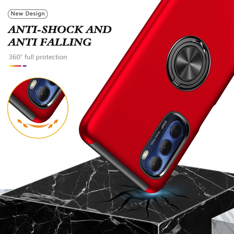 For Motorola Moto G Stylus 5G 2022 PC + TPU Shockproof Magnetic Phone Case with Invisible Ring Holder