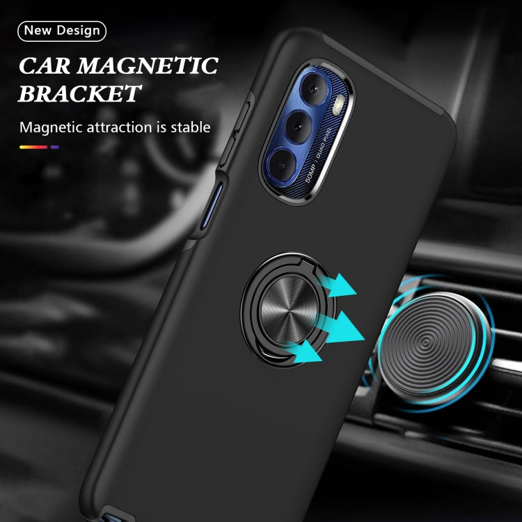 For Motorola Moto G Stylus 5G 2022 PC + TPU Shockproof Magnetic Phone Case with Invisible Ring Holder