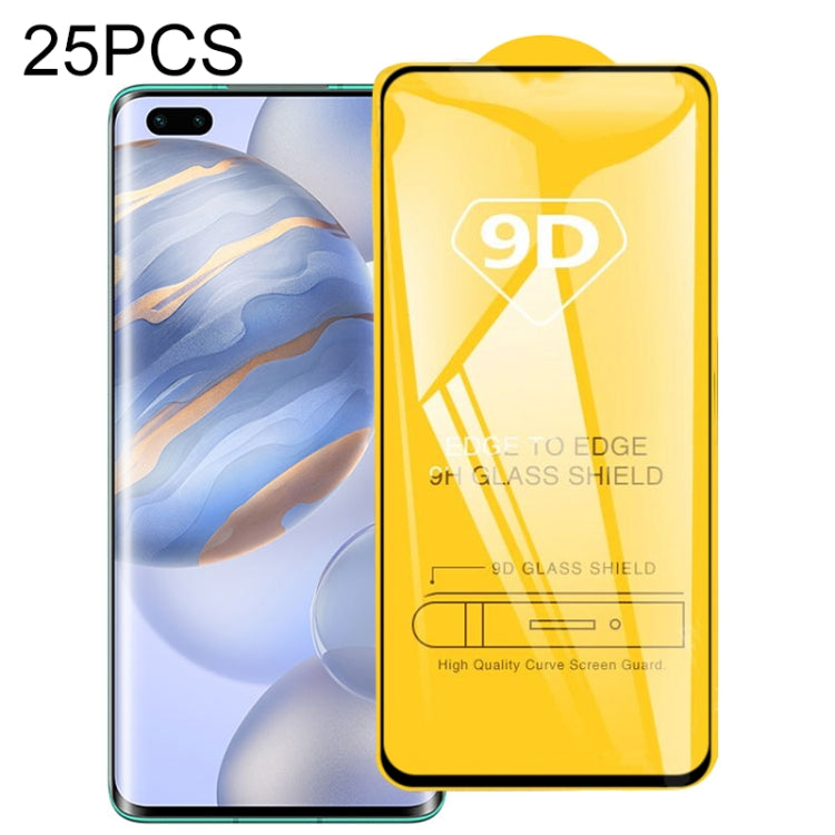 For Huawei Honor 30 Pro 25 PCS 9D Full Glue Full Screen Tempered Glass Film