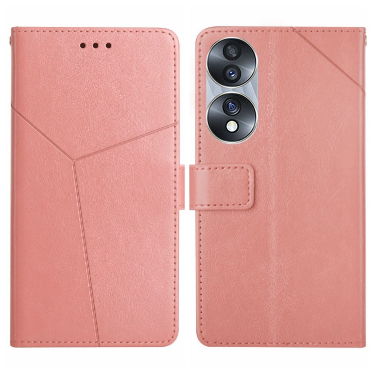 For Honor 70 HT01 Y-shaped Pattern Flip Leather Phone Case