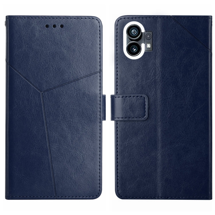 For Nothing Phone 1 HT01 Y-shaped Pattern Flip Leather Phone Case