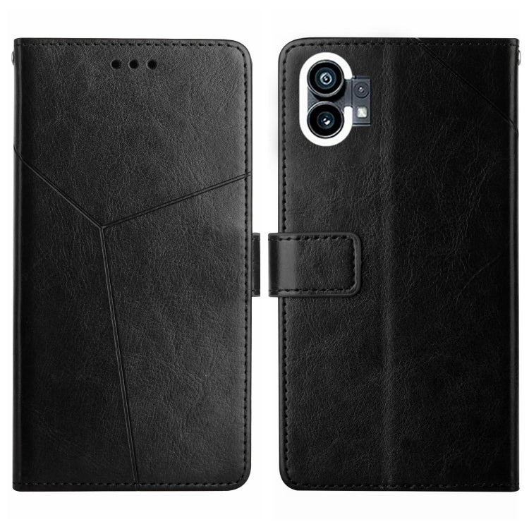 For Nothing Phone 1 HT01 Y-shaped Pattern Flip Leather Phone Case
