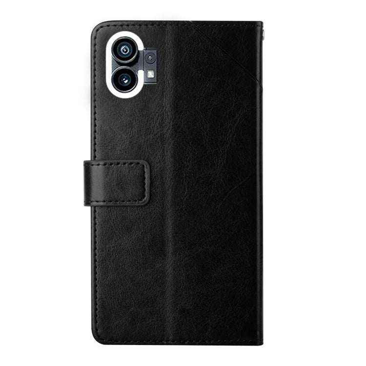 For Nothing Phone 1 HT01 Y-shaped Pattern Flip Leather Phone Case