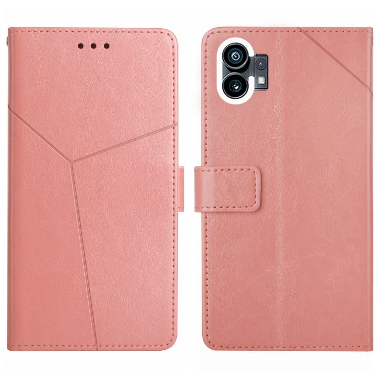 For Nothing Phone 1 HT01 Y-shaped Pattern Flip Leather Phone Case
