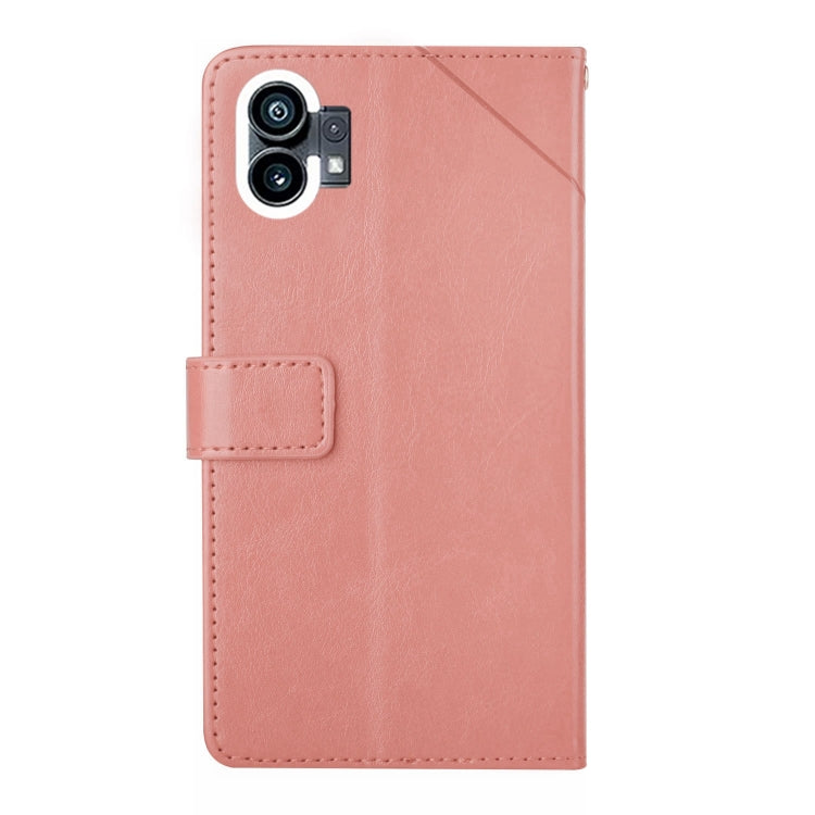 For Nothing Phone 1 HT01 Y-shaped Pattern Flip Leather Phone Case