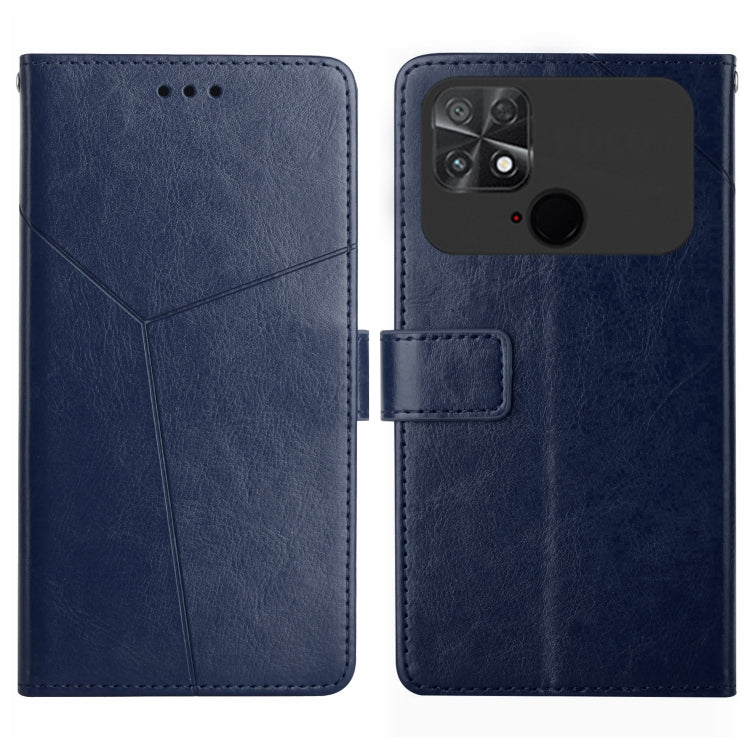 For Xiaomi Poco C40 HT01 Y-shaped Pattern Flip Leather Phone Case