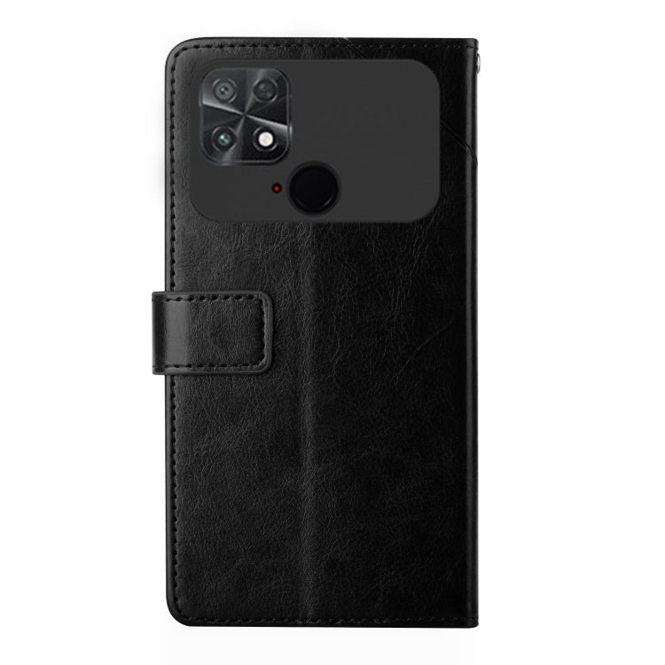 For Xiaomi Poco C40 HT01 Y-shaped Pattern Flip Leather Phone Case