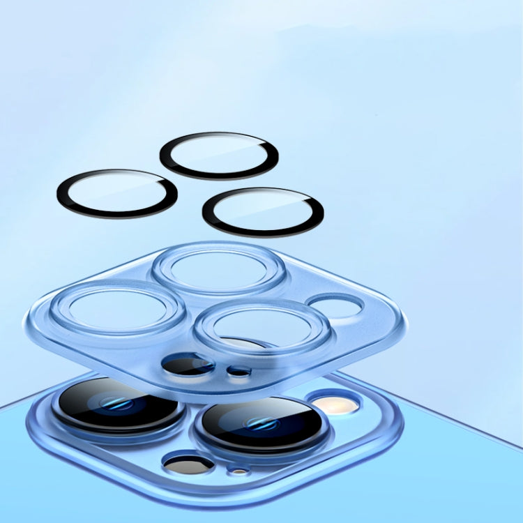 For iPhone 14 Pro Camera Protector Translucent Frosted PC Phone Case