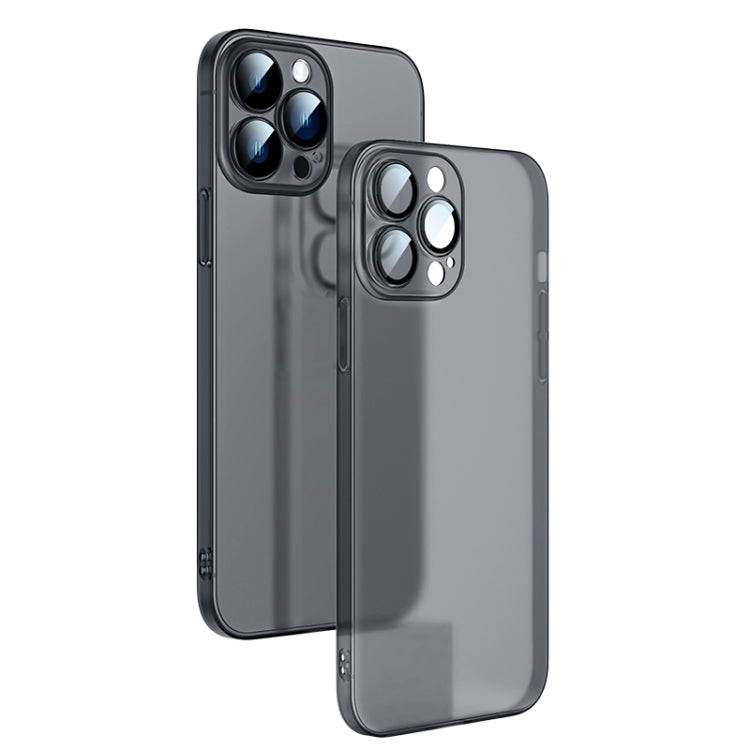 For iPhone 14 Pro Max Camera Protector Translucent Frosted PC Phone Case