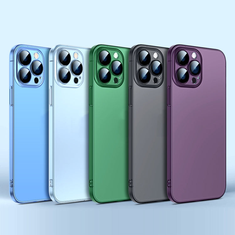 For iPhone 14 Pro Max Camera Protector Translucent Frosted PC Phone Case