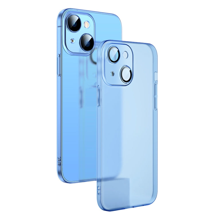 For iPhone 13 Camera Protector Translucent Frosted PC Phone Case