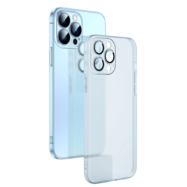 For iPhone 13 Pro Camera Protector Translucent Frosted PC Phone Case