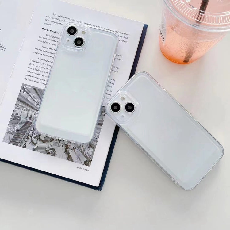 For iPhone 14 Space Fine Hole Transparent TPU Shockproof Protective Case Max