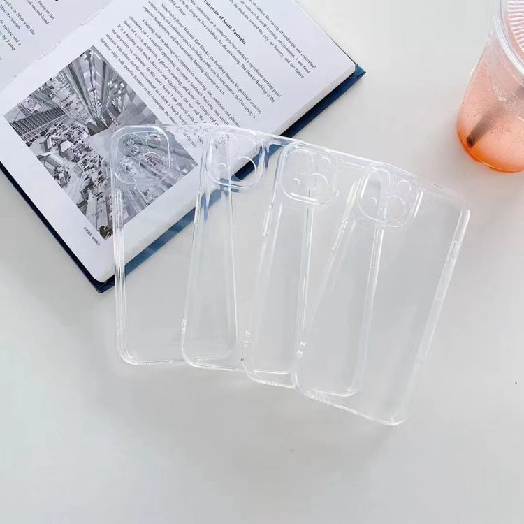 For iPhone 14 Space Fine Hole Transparent TPU Shockproof Protective Case Max