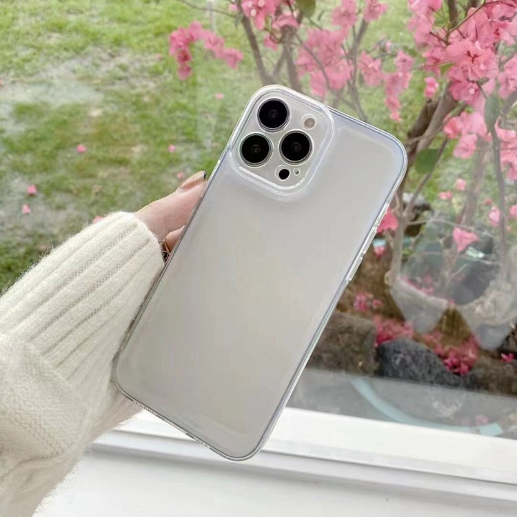 For iPhone 14 Pro Max Space Fine Hole Transparent TPU Shockproof Protective Case