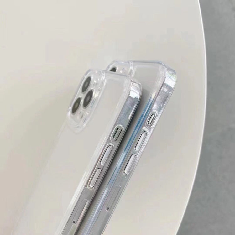 For iPhone 14 Pro Max Space Fine Hole Transparent TPU Shockproof Protective Case