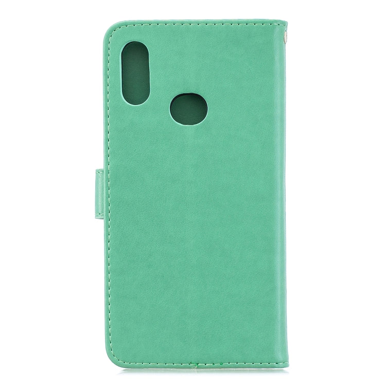 For Galaxy A10S Plum Blossom Pattern Left and Right Flip Leather Case with Bracket & Card Slot & Wallet & Lanyard