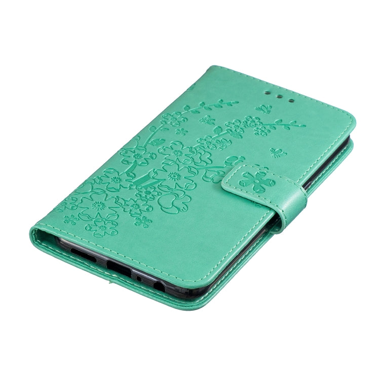 For Galaxy A10S Plum Blossom Pattern Left and Right Flip Leather Case with Bracket & Card Slot & Wallet & Lanyard