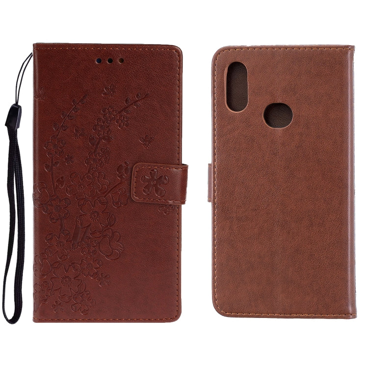 For Galaxy A10S Plum Blossom Pattern Left and Right Flip Leather Case with Bracket & Card Slot & Wallet & Lanyard