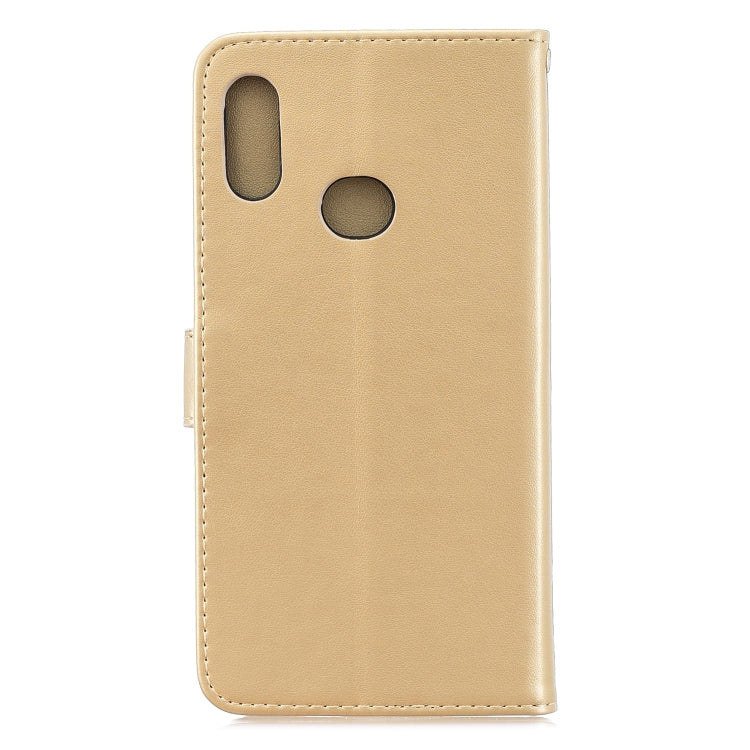 For Galaxy A10S Plum Blossom Pattern Left and Right Flip Leather Case with Bracket & Card Slot & Wallet & Lanyard