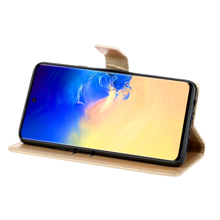 For Galaxy A51 Plum Blossom Pattern Left and Right Flip Leather Case with Bracket & Card Slot & Wallet & Lanyard