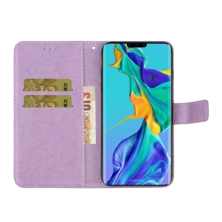 For Huawei Mate 30 Plum Blossom Pattern Left and Right Flip Leather Case with Bracket & Card Slot & Wallet & Lanyard