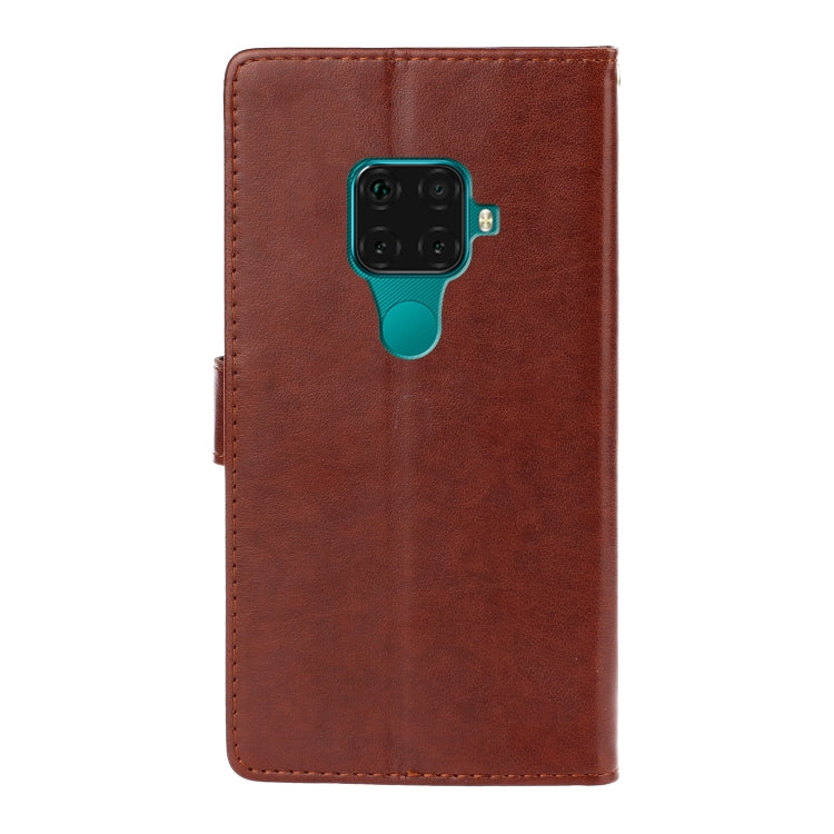 For Huawei Mate 30 Lite Plum Blossom Pattern Left and Right Flip Leather Case with Bracket & Card Slot & Wallet & Lanyard