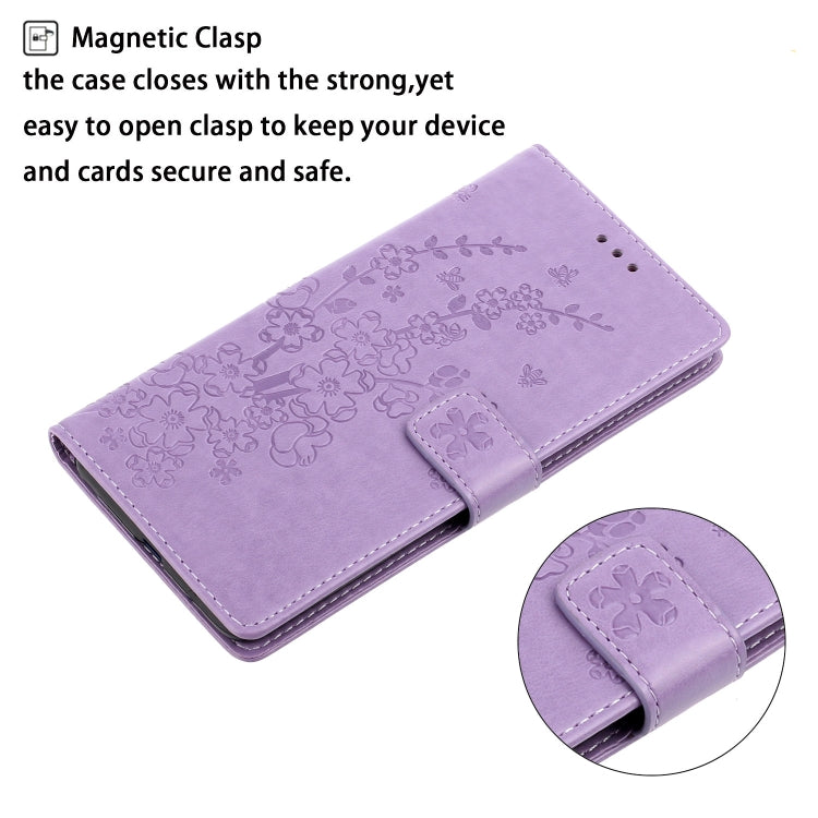 For Nokia 3.2 Plum Blossom Pattern Left and Right Flip Leather Case with Bracket & Card Slot & Wallet & Lanyard