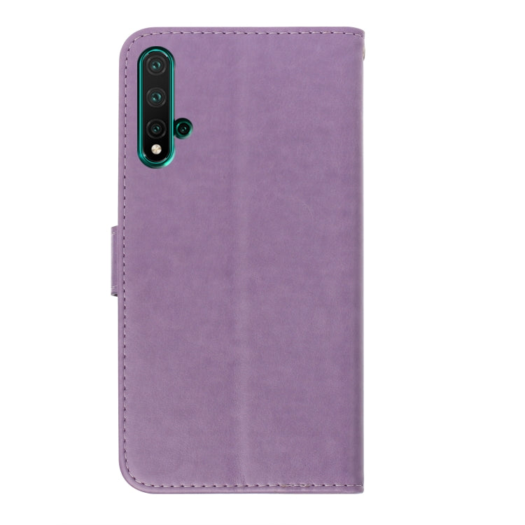 For Huawei Nova 5 Plum Blossom Pattern Left and Right Flip Leather Case with Bracket & Card Slot & Wallet & Lanyard