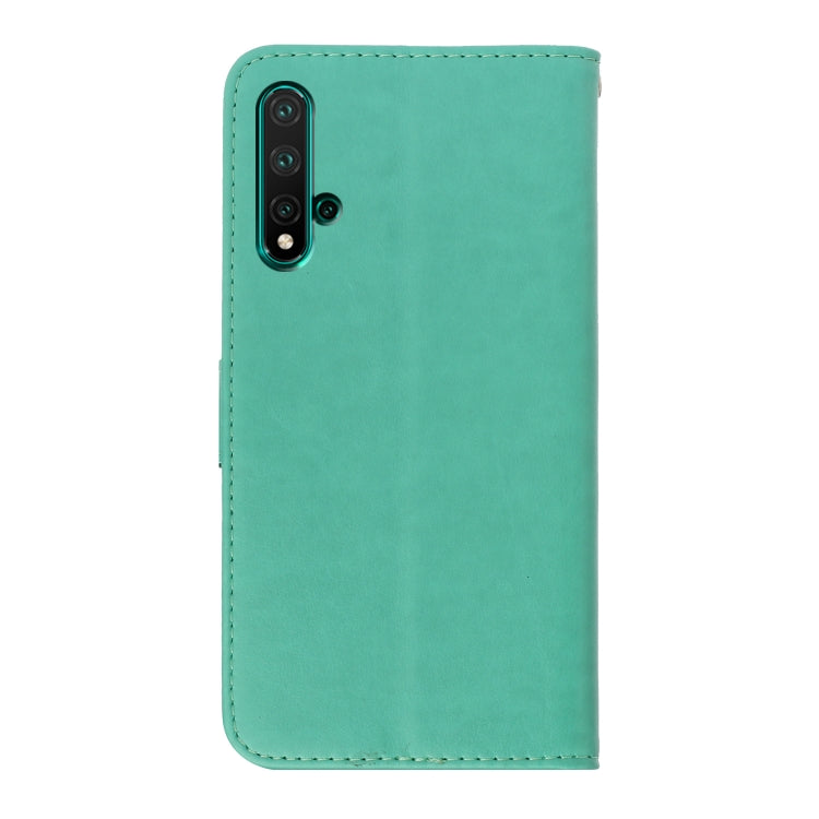 For Huawei Nova 5 Plum Blossom Pattern Left and Right Flip Leather Case with Bracket & Card Slot & Wallet & Lanyard
