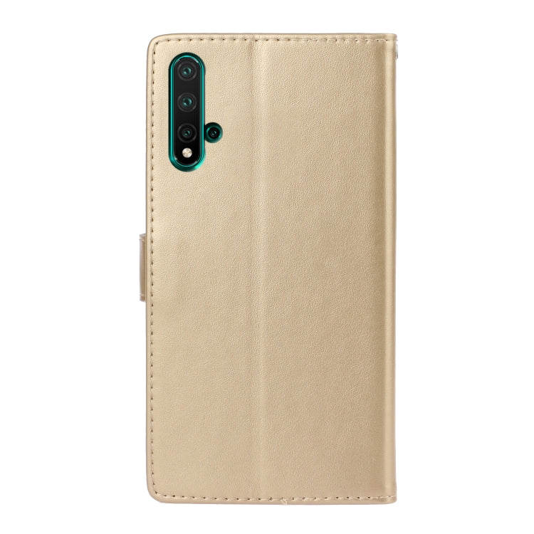 For Huawei Nova 5 Plum Blossom Pattern Left and Right Flip Leather Case with Bracket & Card Slot & Wallet & Lanyard