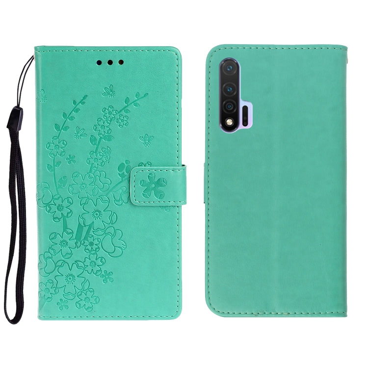 For Huawei Nova 6 Plum Blossom Pattern Left and Right Flip Leather Case with Bracket & Card Slot & Wallet & Lanyard