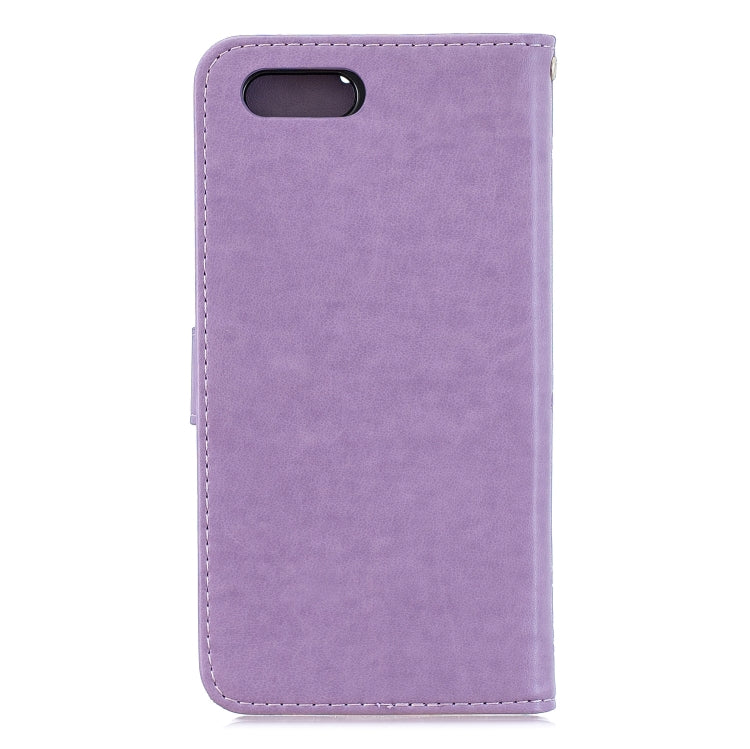 For OPPO A5 Plum Blossom Pattern Left and Right Flip Leather Case with Bracket & Card Slot & Wallet & Lanyard