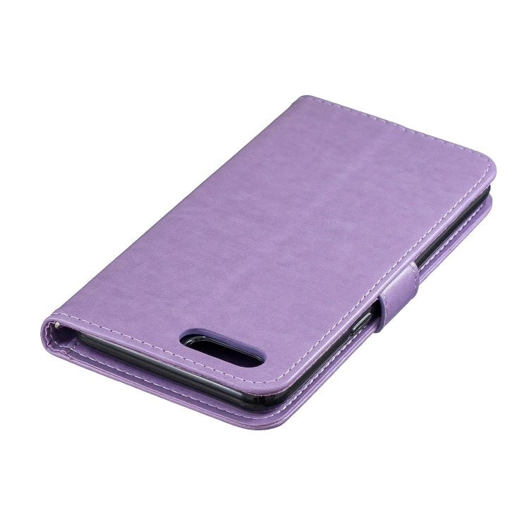 For OPPO A5 Plum Blossom Pattern Left and Right Flip Leather Case with Bracket & Card Slot & Wallet & Lanyard