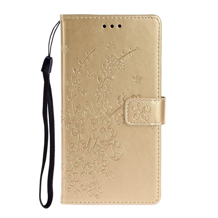 For OPPO A5 Plum Blossom Pattern Left and Right Flip Leather Case with Bracket & Card Slot & Wallet & Lanyard