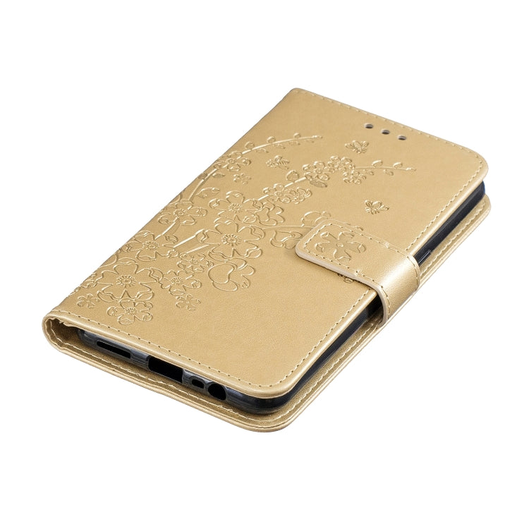 For OPPO A5 Plum Blossom Pattern Left and Right Flip Leather Case with Bracket & Card Slot & Wallet & Lanyard