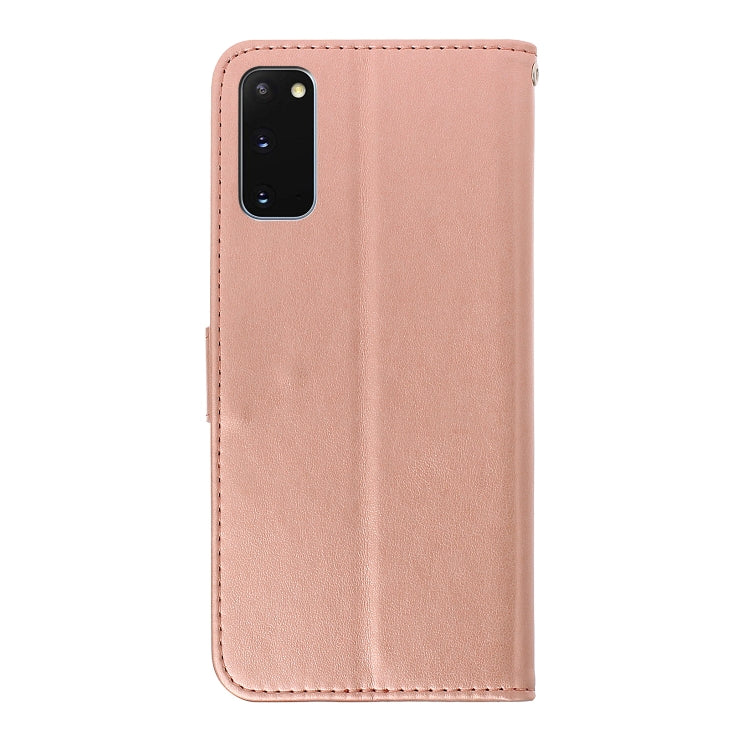 For Galaxy S20 Plus Plum Blossom Pattern Left and Right Flip Leather Case with Bracket & Card Slot & Wallet & Lanyard