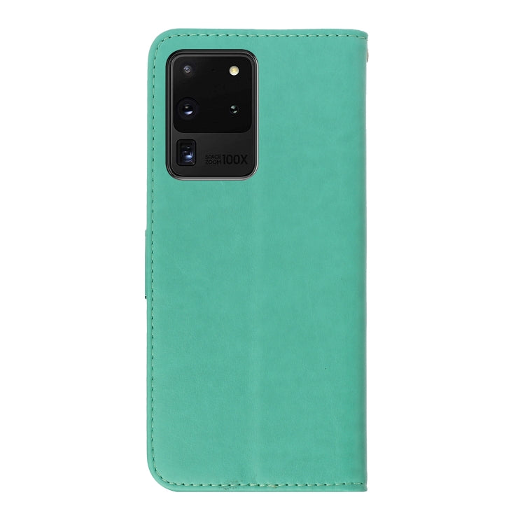 For Galaxy S20 Ultra Plum Blossom Pattern Left and Right Flip Leather Case with Bracket & Card Slot & Wallet & Lanyard