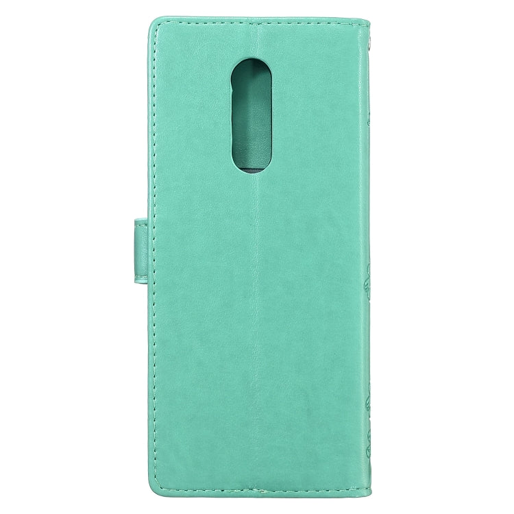 For Sony Xperia 1 Plum Blossom Pattern Left and Right Flip Leather Case with Bracket & Card Slot & Wallet & Lanyard