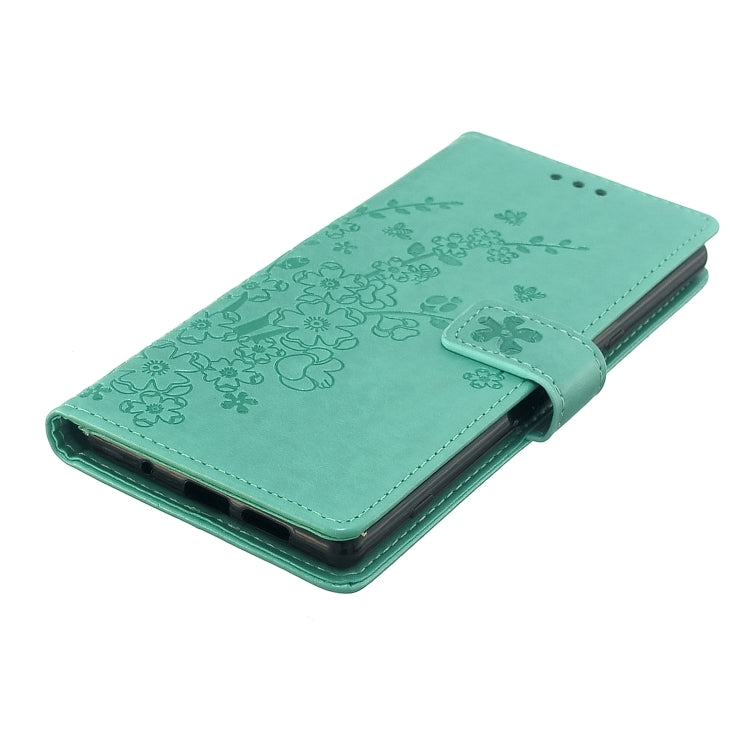For Sony Xperia 1 Plum Blossom Pattern Left and Right Flip Leather Case with Bracket & Card Slot & Wallet & Lanyard