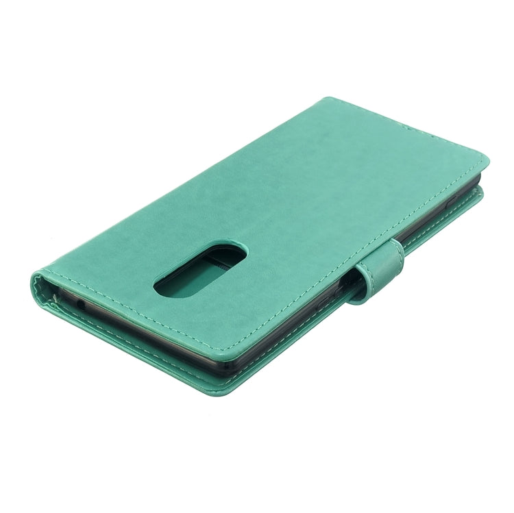 For Sony Xperia 1 Plum Blossom Pattern Left and Right Flip Leather Case with Bracket & Card Slot & Wallet & Lanyard